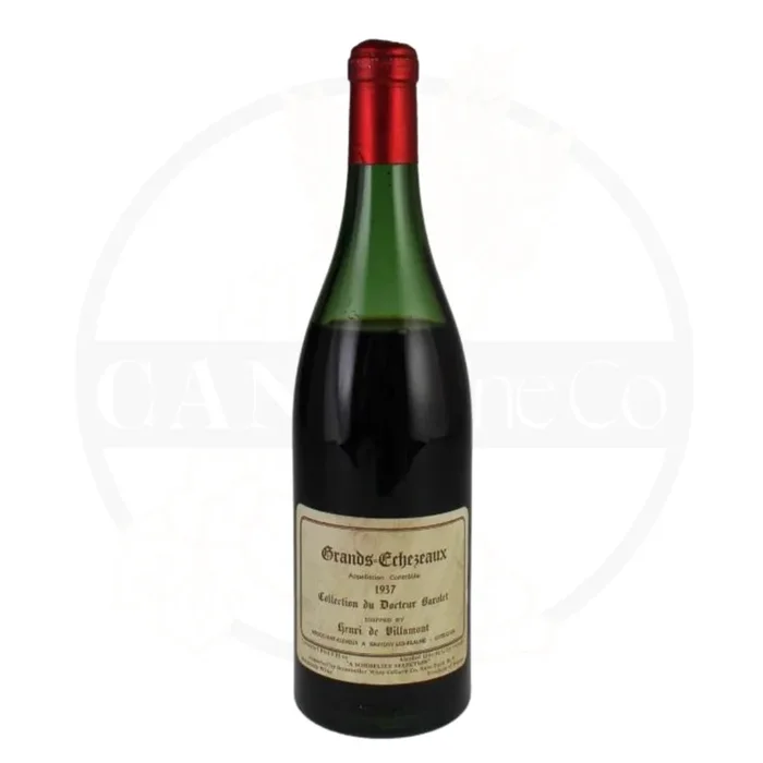 1937 Henri de Villamont Collection du Docteur Barolet Grands Echezeaux Grand Cru 750ml