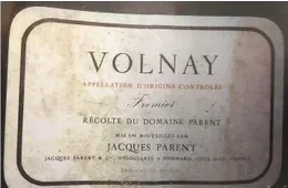 1999 Domaine Annick Parent Les Fremiets 750ml