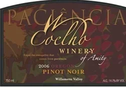 2007 Coelho Winery Paciencia Estate Pinot Noir 750ml