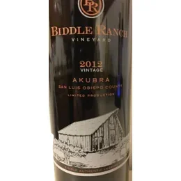 2012 Biddle Ranch Vineyard Akubra 750ml