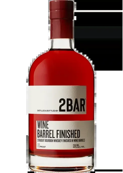 2BAR BOURBON STRAIGHT WINE BARREL FINISHED WASHINGTON 750ML