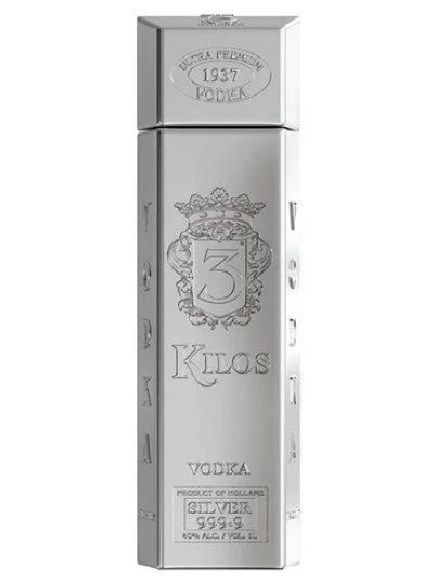 3 KILOS VODKA SILVER GLUTEN FREE HOLLAND 750ML