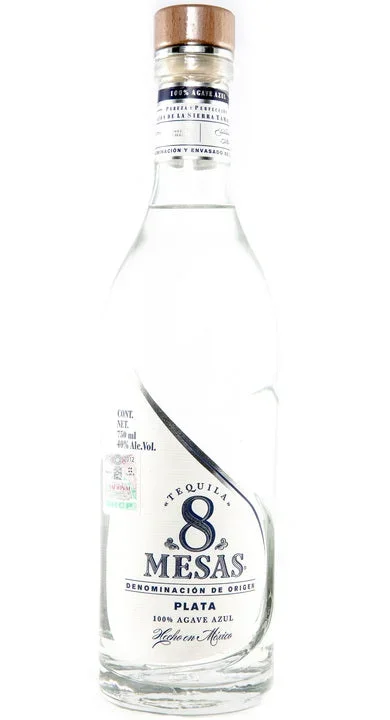 8 Mesas Plata Tequila