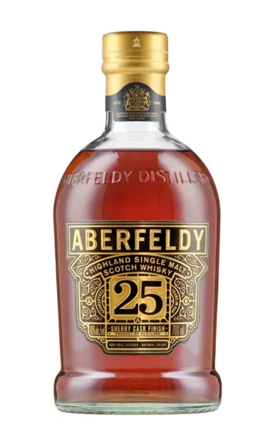ABERFELDY SCOTCH SINGLE MALT SHERRY CASK FINISH LIMITED RELEASE 25YR 700ML