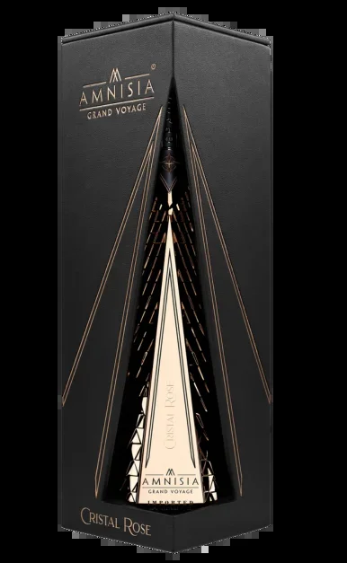 AMNISIA VODKA GRAND VOYAGE CRISTAL ROSE WITH GIFT BOX HANDCRAFTED POLAND 1LI