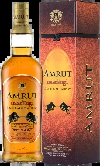 Amrut Naarangi Indian Single Malt Whiskey 750ml