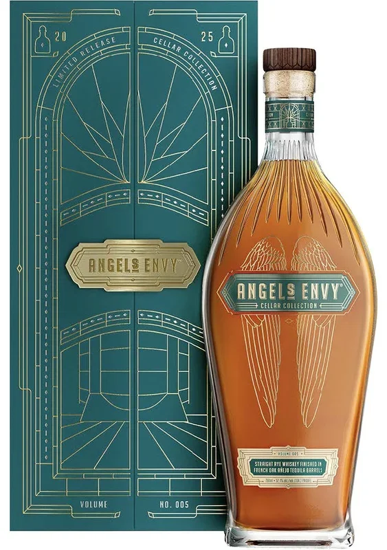 ANGELS ENVY WHISKEY RYE FINISHED IN FRENCH OAK ANEJO BARRELS CELLAR COLLECTION VOLUME 5 KENTUCKY 750ML