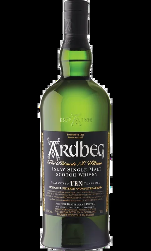 ARDBEG SCOTCH SINGLE MALT ISLAY MALT 92PF 10YR 750ML