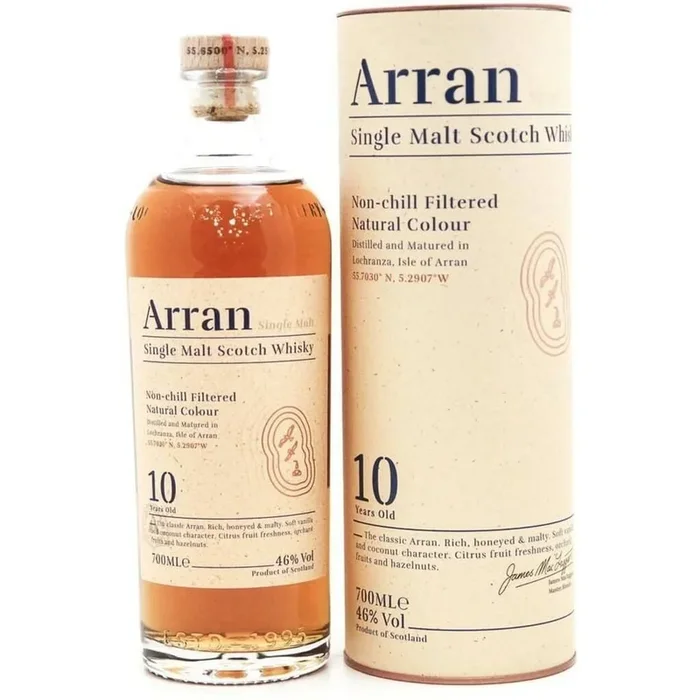 Arran 10 Year Old Single Malt Scotch Whisky – 70cl 46%