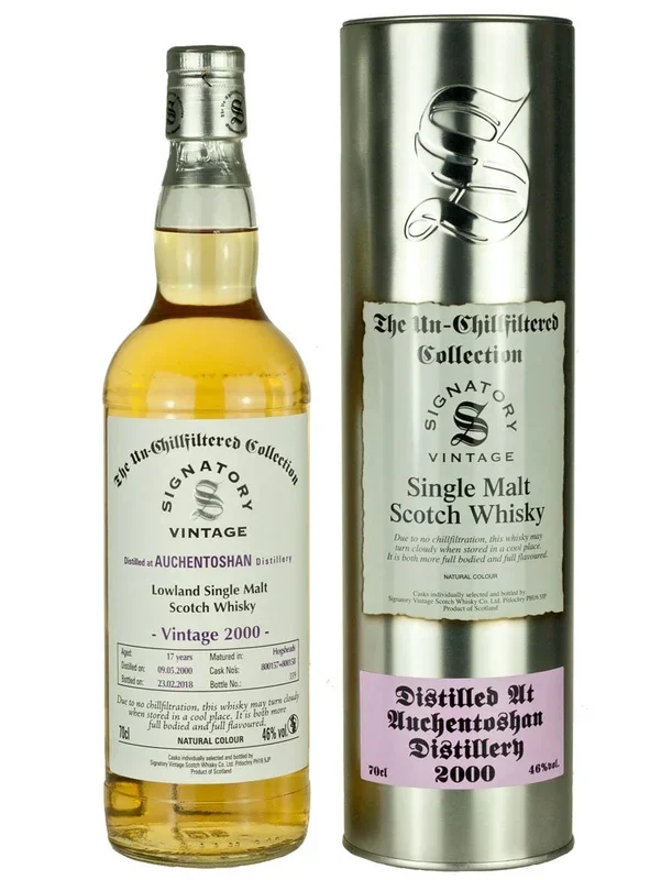 Auchentoshan 17 Year Old 2000 Signatory Un-Chillfiltered