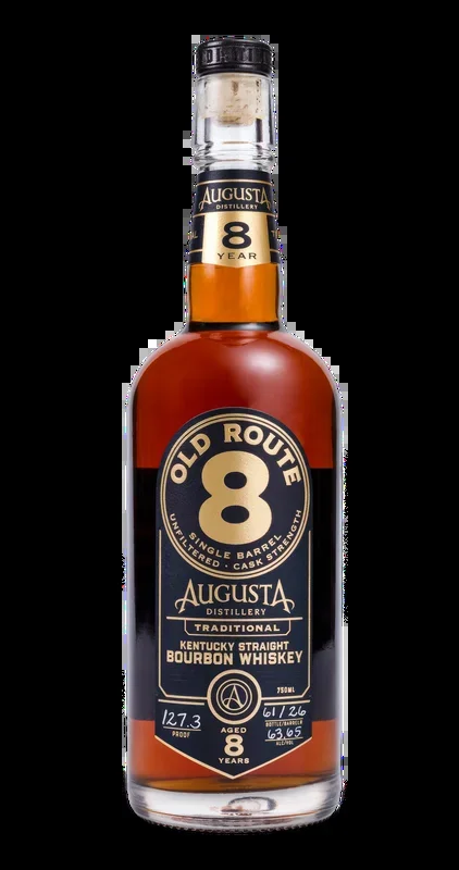 AUGUSTA OLD ROUTE 8 BOURBON SINGLE BARREL CASK STRAIGHT KENTUCKY 8YR 750ML