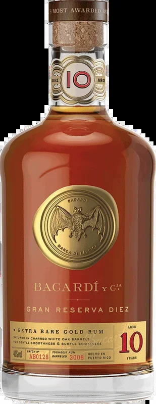 Bacardi Gran Reserva Diez 10 Year Old Rum 750ml