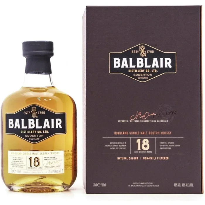 Balblair 18 Year Old – 70cl 46%