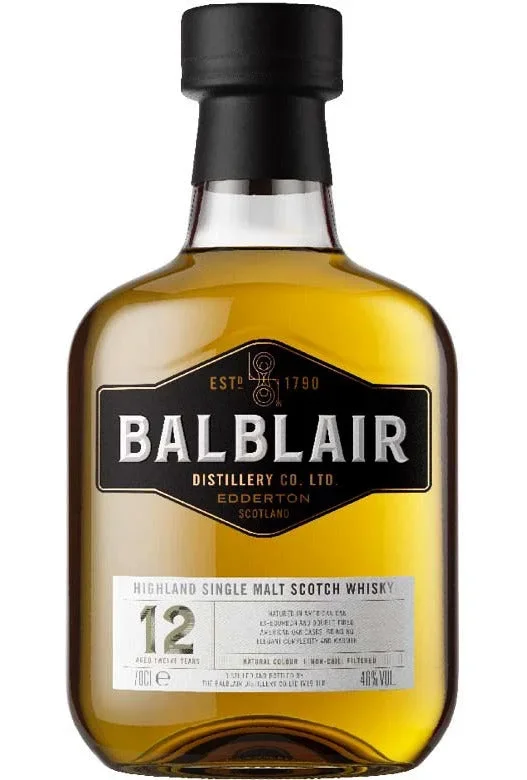 Balblair Single Malt Whisky 12 Year Old 750ml