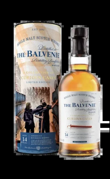 BALVENIE SCOTCH SINGLE MALT AMERICAN BOURBON BARREL A COLLECTION OF CURIOUS CASKS LIMITED EDITION 14YR 750ML