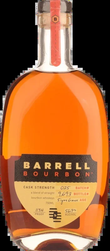Barrell Craft Spirits Batch 025 Cask Strength 5 Year Old Bourbon Whiskey