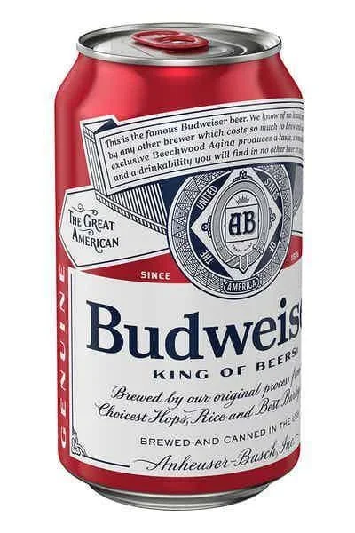Beer DOM Budweiser Cans 12oz 6pk