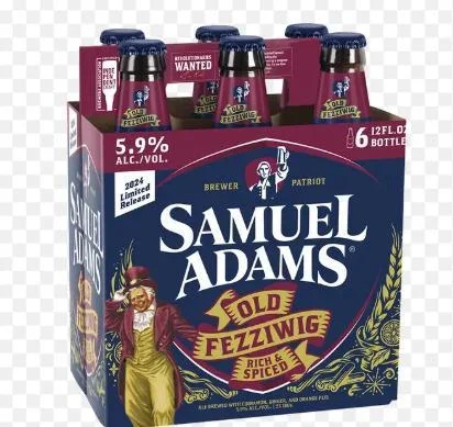 Beer Sam Adams 6pk Old Fezziwig Rich & Spiced Brown Ale
