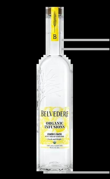 BELVEDERE VODKA INFUSIONS LEMON BASIL ORGANIC POLAND 750ML