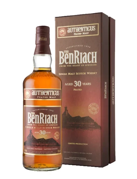 BENRIACH SCOTCH SINGLE MALT PEATED SPEYSIDE 30YR 750ML