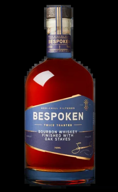 BESPOKEN SPIRITS WHISKEY TWICE TOASTED FINISHED WITH OAK STAVES NON CHILL FILTERED 750ML