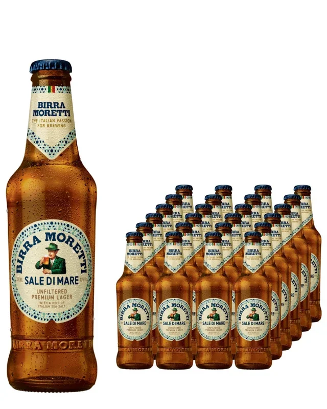Birra Moretti Sale Di Mare Premium Lager Beer Multipack, 24 x 330 ml