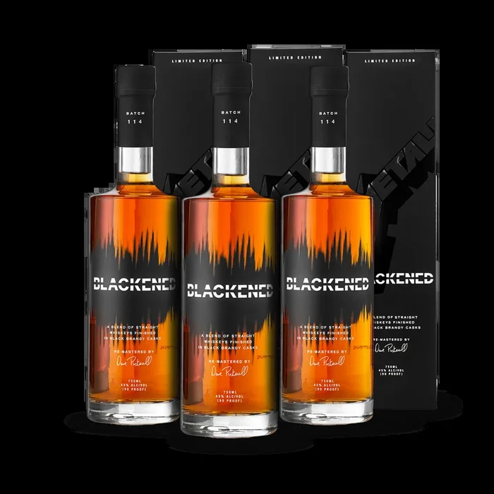 BLACKENED® AMERICAN WHISKEY | LIMITED BATCH 114 | THE BLACK ALBUM WHISKEY PACK COLLECTORS EDITION (3) **Collect One/Drink Two**