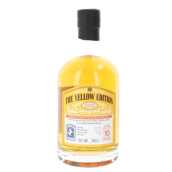 Blair Athol 10 Year Old 2011 Yellow Edition Single Malt Scotch Whisky – 70cl 54.1%