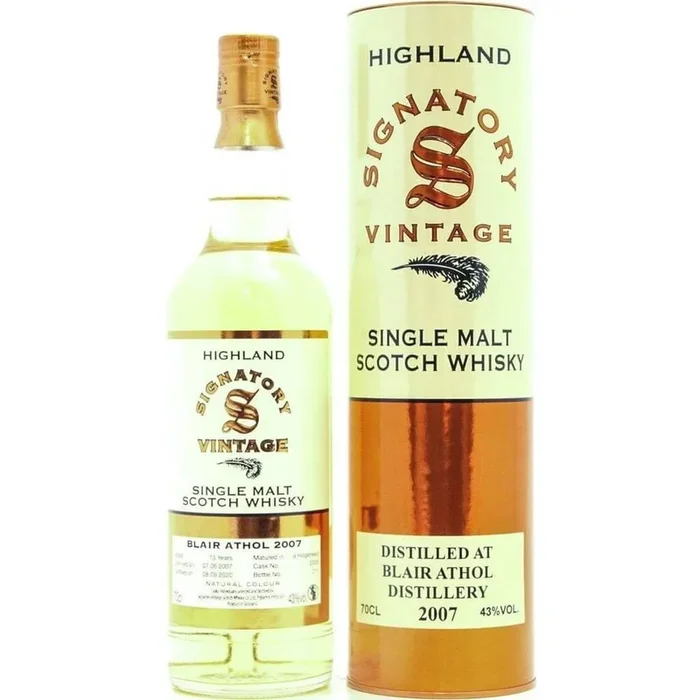 Blair Athol 2007 12 Year Old Signatory Vintage – 70cl 43%