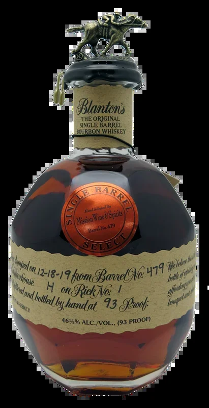 Blanton’s Single Barrel Kentucky Bourbon “Mission Barrel Select” 93 Proof 750ml