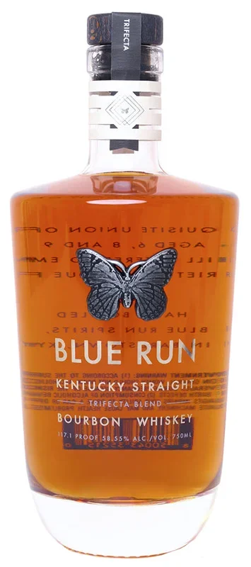 Blue Run Trifecta Triple-Age Straight Bourbon Whiskey 750ml