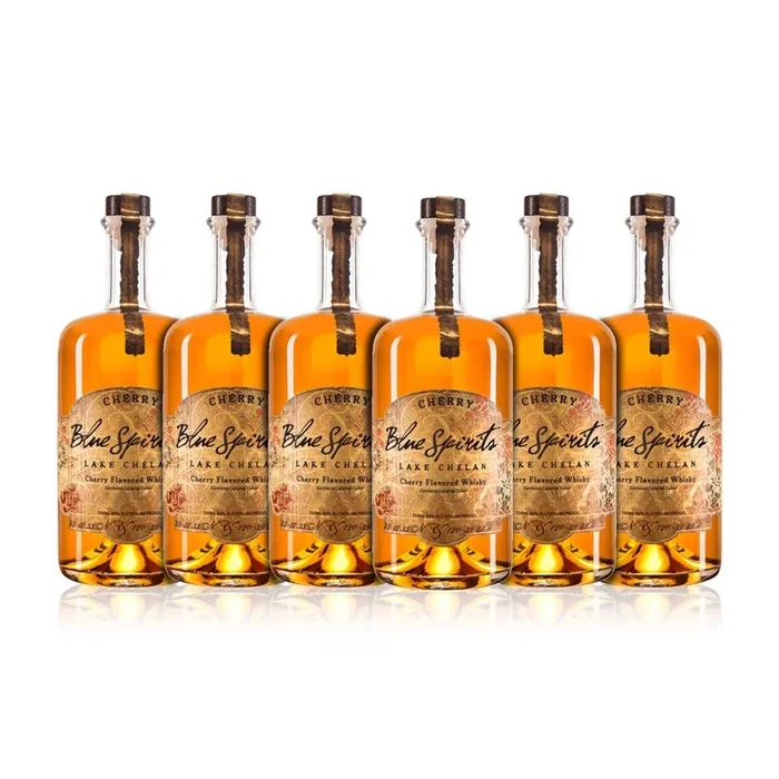 Blue Spirits Cherry Flavored Whisky (6) Bottle Bundle
