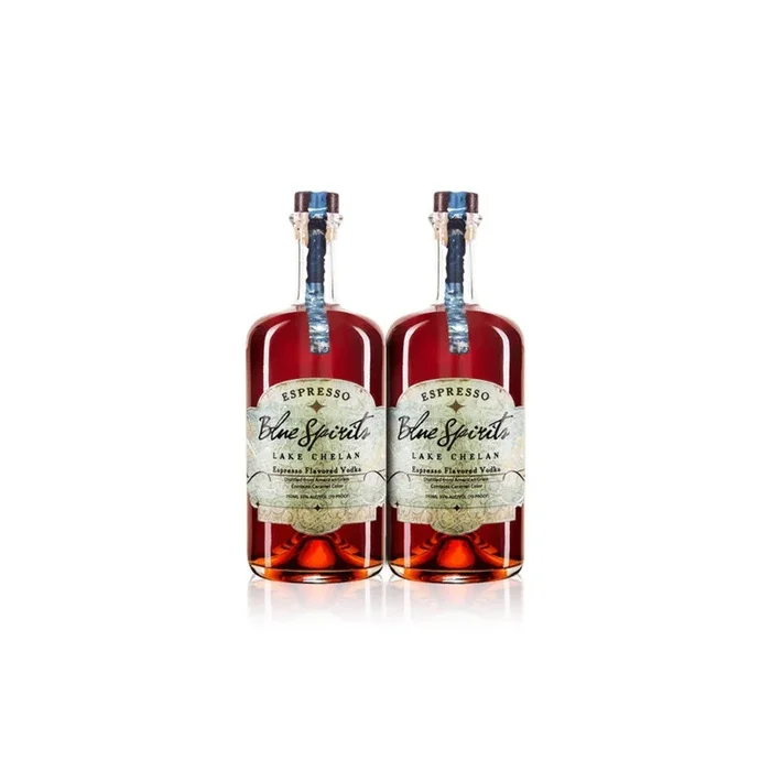 Blue Spirits Espresso Flavored Vodka (2) Bottle Bundle