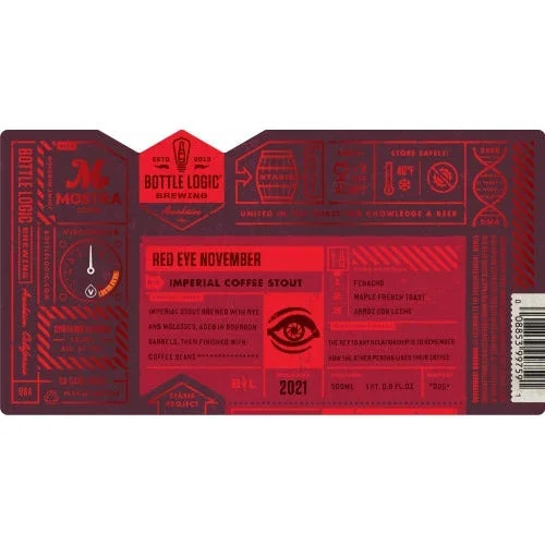 Bottle Logic Red Eye November 2021 500ml