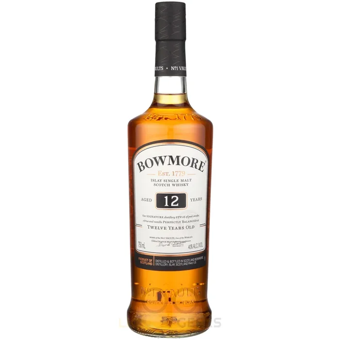 Bowmore Single Malt Scotch 12 Year Old Whiskey