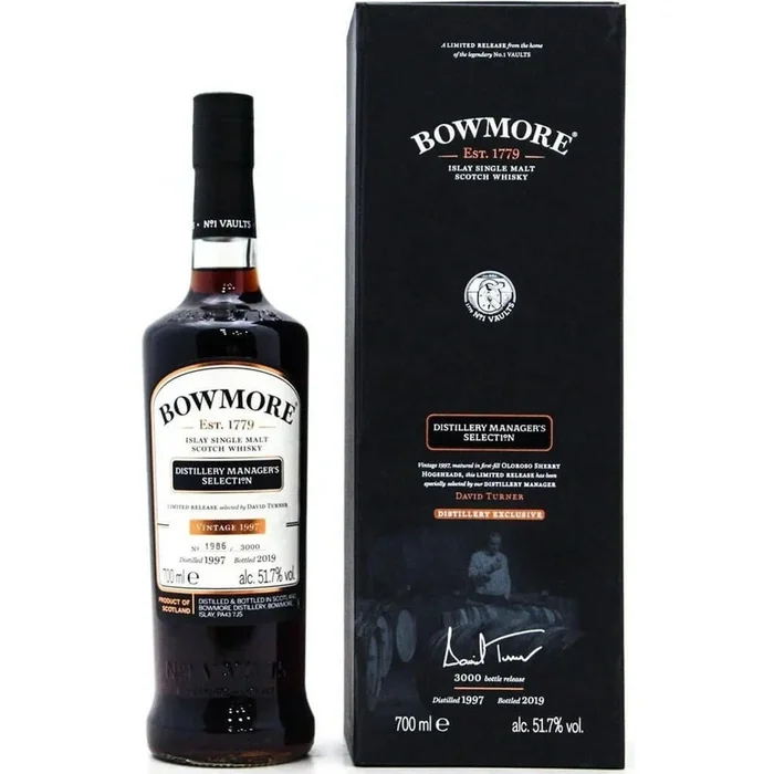Bowmore Vintage 1997 Distillery Manager’s Selection Distillery Exclusive – 70cl 51.7%