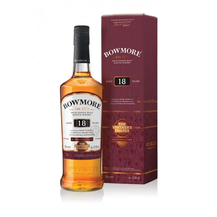 Bowmore Vintner’s Trilogy 18 Year Manzanilla Islay Single Malt Scotch Whisky