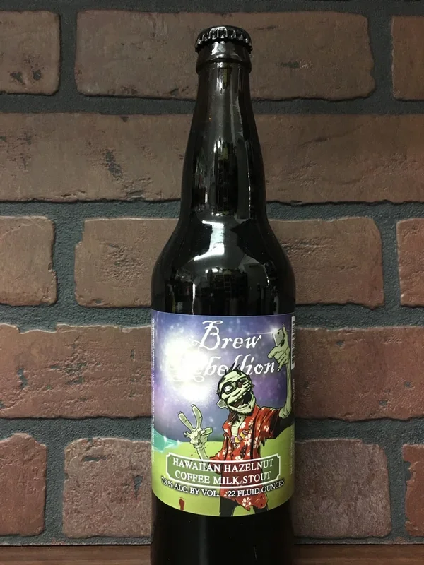 Brew Rebellion Hawaiian Hazelnut Coffee Milk Stout 22oz