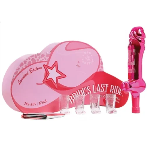 Bride’s Last Ride Cranberry Vodka Gift Set