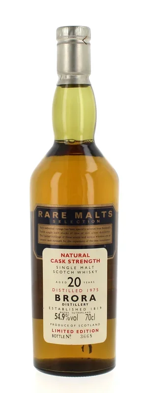 Brora 1975 20 Year Old Rare Malts 70cl 54.9% – MISSING BOX