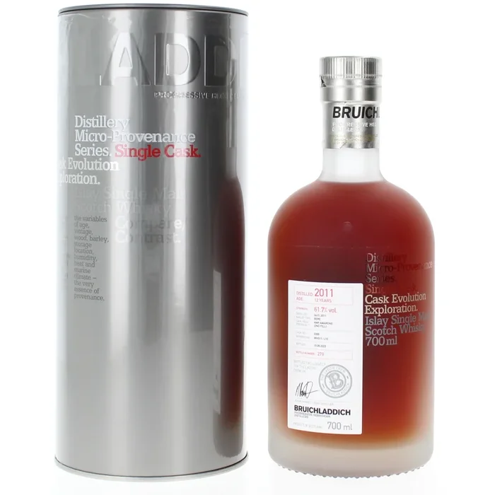 Bruichladdich 12 Year Old 2011 Micro Provenance Cask 300 Single Cask Malt Scotch Whisky – 70cl 61.7%
