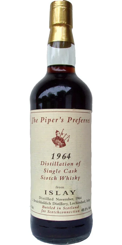 Bruichladdich 1964 The Piper’s Preferred Single Cask Scotch Whisky | 700ML