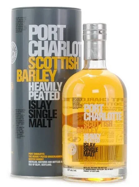 BRUICHLADDICH PORT CHARLOTTE SCOTCH SINGLE MALT SCOTISH BARLEY HEAVILY PEATED 100PF 750ML