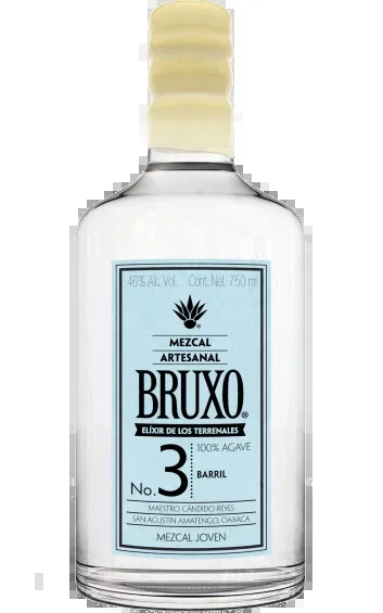 BRUXO MEZCAL ARTESANAL JOVEN NO 3 ESPADIN BARRIL 750ML