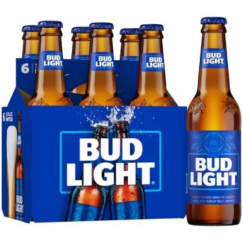 Bud Light 6 Pack 12 Ounce Bottles