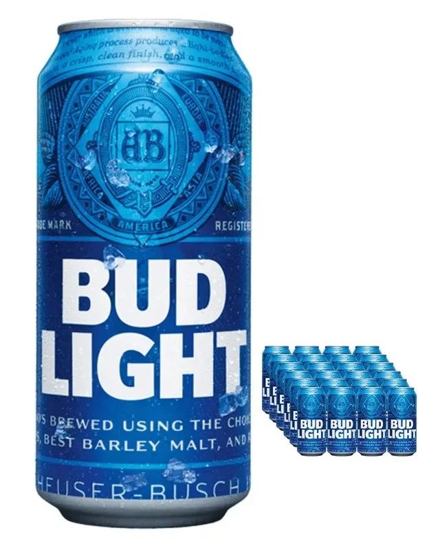 Bud Light Lager Beer Cans, 24 x 440 ml