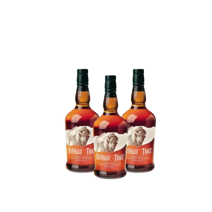 Buffalo Trace Bourbon Whiskey 1 LTR 3 pack