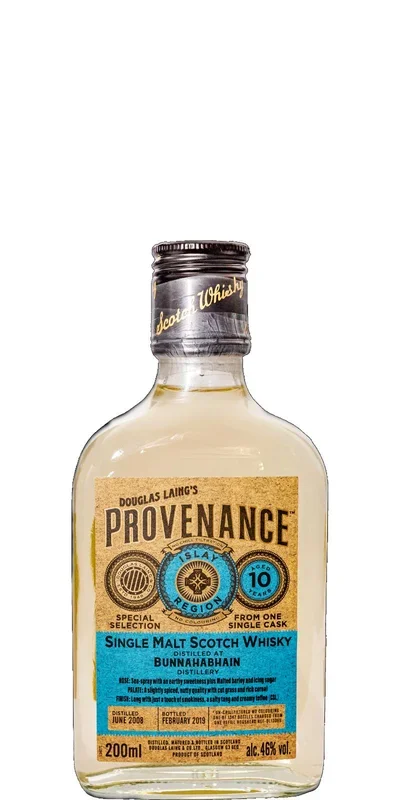 Bunnahabhain 10 Year Old (D.2008, B.2019) Douglas Laing’s Provenance Scotch Whisky | 200ML