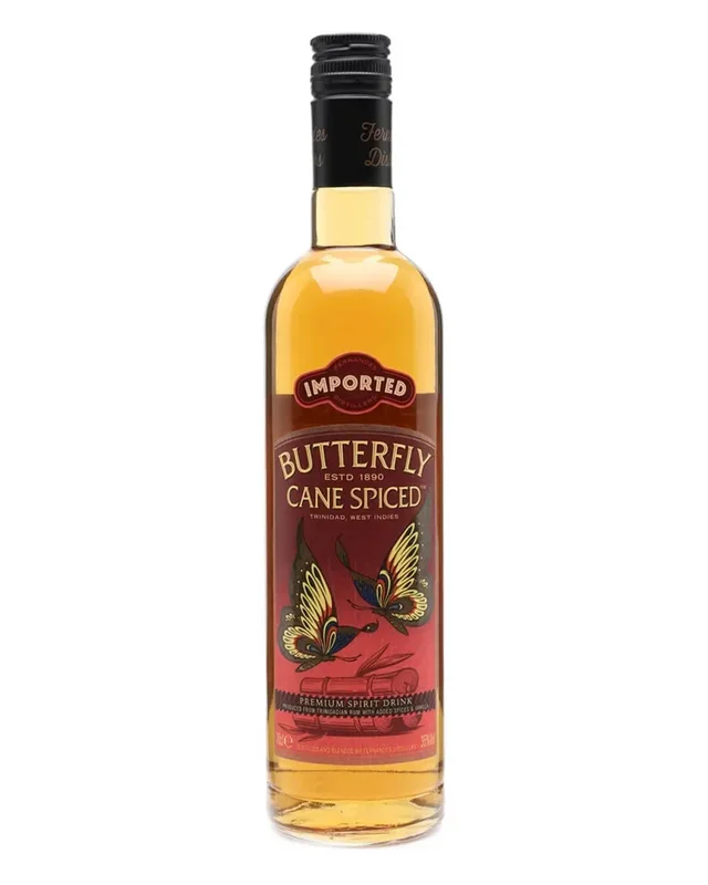 Butterfly Cane Spiced Rum, 70 cl