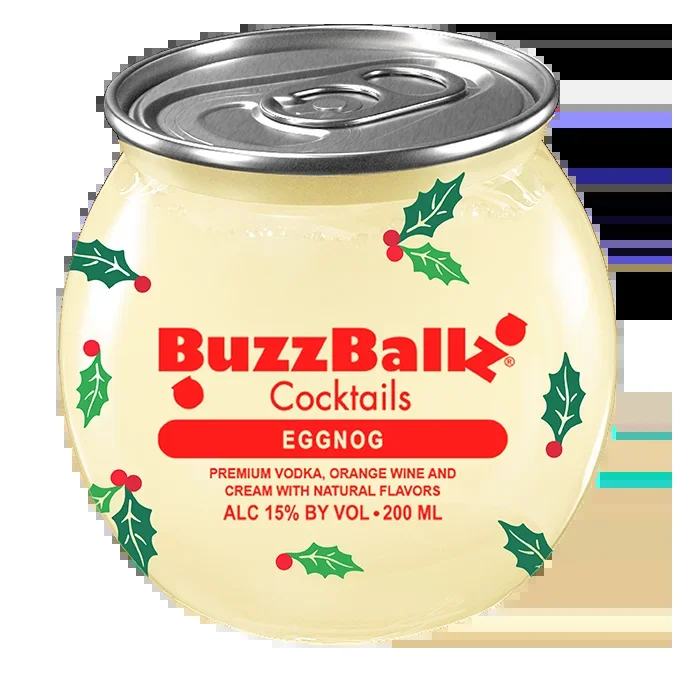 BUZZBALLZ COCKTAILS MIXED DRINKS EGGNOG 200ML